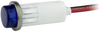 Panel Indicator, Blue, 12V, Wire Lead; Led Color Vcc (Visual Communications Company) - 62AC9613 - Newark, An Avnet Company