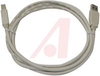 USB Cable Assemblies, Braid with mylar foil, overmolded, 1M - 70070267 - Allied Electronics, Inc.