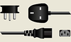 British Detachable Power Cord -- A7301 - Image