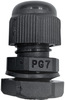 Cable Gland, Pa/nbr, 4Mm-8Mm, Black Rohs Compliant Pro Elec - 77AH0045 - Newark, An Avnet Company