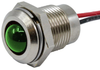 Led Panel Indicator, Green, 14Mm, 12V; Led Color Vcc (Visual Communications Company) - 64AH2077 - Newark, An Avnet Company