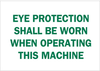 Eye Protection Sign - 74170 - Brady Corporation