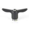 Clamp Handle; Threaded Hole; T-Shape; Stainless Steel -- MAT-THP101SS - Image