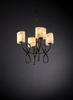 FAL-8910-30-DBRZ Mid. Chandeliers-Glass Up - 494997 - Capital Lighting, Inc.