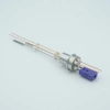 Thermocouple-Power Feedthrough, 1 Pair Type E, w/ Miniature TC Connector, 1000 Volts, 15 Amps, 2 Pins, 0.75″ Dia Stainless Steel Weld Adapter - A0434-7-W - MPF Products, INC.