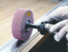 3M Scotch-Brite HS-FB Non-Woven Aluminum Oxide Flap Wheel - Medium Grade - 2 in Face Width - 12 in Diameter - 5 in Center Hole - 27867 - 048011-27867 - R. S. Hughes Company, Inc.
