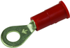 Terminal, Ring Tongue, #8, 18Awg, Red; Stud Size - Metric 3M - 73J6006 - Newark, An Avnet Company