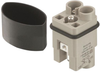 Heavy Duty Insert, Plug, 2+Pe, 6Mm2; Product Range Harting - 86R4748 - Newark, An Avnet Company