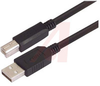 Black Premium USB Type A - B Cable, 0.5m - 70126533 - Allied Electronics, Inc.