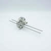 BNC-Microdot Crystal Sensor Feedthrough, 1 Pin + 2 Stainless Steel Tubes, 2.75″ Conflat Flange - A2728-2-CF - MPF Products, INC.