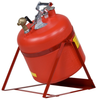Justrite Red Polyethylene 5 gal Safety Can - 17 in Height - 11 1/2 in Overall Diameter - 697841-14270 - 697841-14270 - R. S. Hughes Company, Inc.