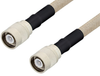 SC Male to SC Male Cable 12 Inch Length Using RG225 Coax , LF Solder - PE34447LF-12 - Pasternack