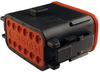 Plug Housing, 12Pos, Pa Gf, Black; Product Range Deutsch Te Connectivity - 26W9684 - Newark, An Avnet Company