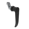 Quarter-Turn Cam Latch, Key Locking  L-handle, 23mm  Grip, Not Sealed, Zinc Alloy, Powder Coat, Black - E5-9-725-510-13 - Southco