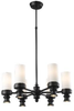 66257-6+6 Mid. Chandeliers-Glass Up - 601263 - Capital Lighting, Inc.