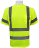Global Glove FrogWear GLO-017 Lime Polyester Reflective Shirt - T-Shirt - ANSI Class 3 Rating - GLO-017 3XL - GLO-017 3XL - R. S. Hughes Company, Inc.