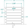 General Purpose Label - Pinfeed - 110158 - Western Numerical Control