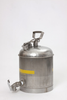 Eagle Silver Stainless Steel 5 gal Safety Can - 15 7/8 in Height - 11 1/4 in Overall Diameter - 048441-22851 -- 048441-22851 - Image