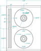CD/DVD Donut Label with Hub Cap® - 312660 - Western Numerical Control
