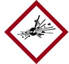Brady B-7541 Red / White / Black Diamond Polyester Fire Hazard Label - 2 in Width - 2 in Height - 121202 - 662820-54693 - R. S. Hughes Company, Inc.