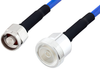 N Male to 7/16 DIN Female LSZH Jacketed Low PIM Cable 100 cm Length Using SR401FLJ Low PIM Coax with HeatShrink, RoHS - PE3C2014-100CM - Pasternack
