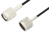N Male to TNC Male Cable 60 Inch Length Using RG174 Coax - PE34272-60 - Pasternack