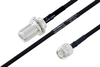 MIL-DTL-17 N Female Bulkhead to TNC Male Cable 72 Inch Length Using M17/84-RG223 Coax - PE3M0050-72 - Pasternack