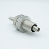 MHV Coaxial Feedthrough, 1 Pin, Grounded Shield, Double-Ended, 1.0″ Baseplate Bolt, Without Air-side Connector - A0484-4-BP - MPF Products, INC.