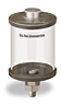 Clear View Oil Reservoir, 1 pt Acrylic, 1/4” Male NPT, Pipe Mount - B4466-016AB2W - Oil-Rite Corp.