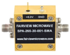 12.4 GHz to 26.5 GHz, Medium Power Broadband Amplifier with 24.5 dBm, 35 dB Gain and SMA -- SPA-265-30-001-SMA - Image