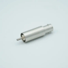 SHV-5 Coaxial Feedthrough, 1 Pin, Grounded Shield, 0.495″ Dia SS Weld Adapter - A0152-1-W - MPF Products, INC.