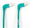 15FT Green CAT6 250MHz Angle Patch Cable S/FTP CM Down-Down -- EVNSL212S-0015-90DD - Image