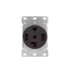 Grounding Flush Mount Dryer Outlet, 30 Amp 125V/250V 14-30R - 2105S - Suzhou Ele Mfg Co., Ltd.