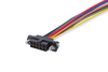 4+4 Pos. Female Receptacle T-Contact DIL 22 AWG Straight Cable Assembly, 300mm, single-end, Slotted Jackscrews - M80-FB10868F1-0300L - Harwin Plc