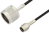 SMA Male to N Male Cable 48 Inch Length Using PE-C100-LSZH Coax - PE38433-48 - Pasternack