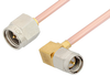 SMA Male to SMA Male Right Angle Cable 18 Inch Length Using RG405 Coax, RoHS - PE3822LF-18 - Pasternack