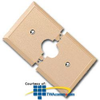 Leviton Nylon 1 Gang Split Wallplate - N751 - TelephoneStuff.com
