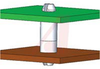 Locking Circuit Board Support, nylon, 1/4 inch ht, for .125 inch holes - 70208872 - Allied Electronics, Inc.
