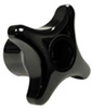 Four Arm Thru Hole Knob, Int. Threaded Brass Ins. -- KD-4080 - Image