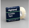 3M Highland 6200 Clear Office Tape - 1/2 in Width x 2592 in Length - 69152 - 021200-69152 - R. S. Hughes Company, Inc.