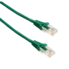 Amphenol MP-6A28GNSGRN-001 Slim Category-6a (Thin CAT6a) UTP 28-AWG Network Patch Cable (650-MHz) with Snagless RJ45 Connectors - Green 1ft - Image