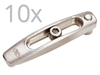 Base Clamp Pack, Adjustable-Height, Long, 1/4-20 Tapped Holes, Qty 10 - BC-6-PK - Newport MKS