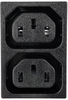 IEC 60320 C13 Two Position Snap-in Outlet with Solder Terminals - 742W-15/04 - Qualtek Electronics Corp.