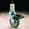 Medium duty pressed steel castor - XLE327S19BRK - Plasticwheels Ltd.