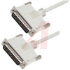 Cable;Premium Molded;Straight;DB25 Male/Male;10 Ft;25 Cond;Light Gray;Stranded - 70126158 - Allied Electronics, Inc.