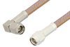 SMA Male to SMA Male Right Angle Cable 24 Inch Length Using RG400 Coax, RoHS - PE3003LF-24 - Pasternack