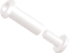 3/8 Ratchet Assembly Post and Screw, Polypropylene, White - APRA00375W - ARKPLAS