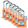 Orange Safety Padlocks - 51347 - Brady Corporation