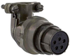 Circular Connector Plug, Size 14, 5 Position, Cable; Product Range Amphenol Industrial - 95K6758 - Newark, An Avnet Company