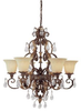 3546DS-241-CR Mid. Chandeliers-Glass Up - 617716 - Capital Lighting, Inc.